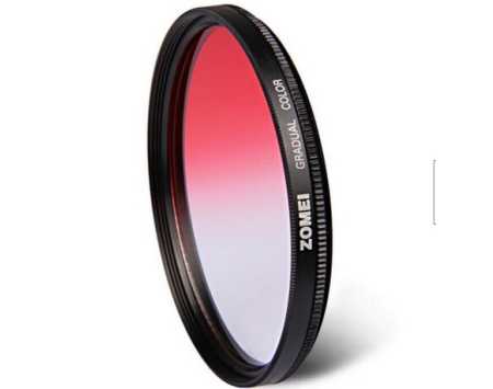 Zomei 82mm Graduated ND Filter - Red